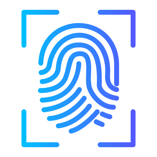 Fingerprint Generic Gradient icon