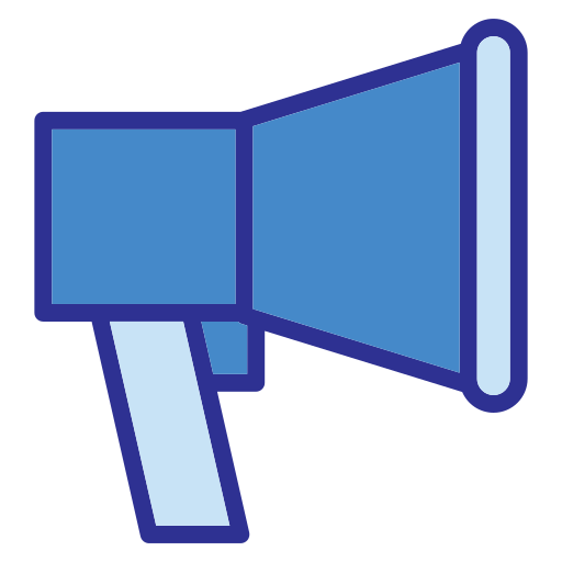 Megaphone Generic Blue icon