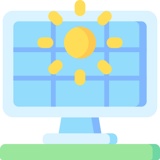 panel solar icono gratis