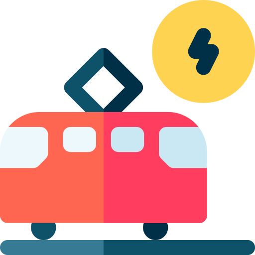 elektrische straßenbahn kostenlos Icon elektrische straßenbahn kostenlos Icon