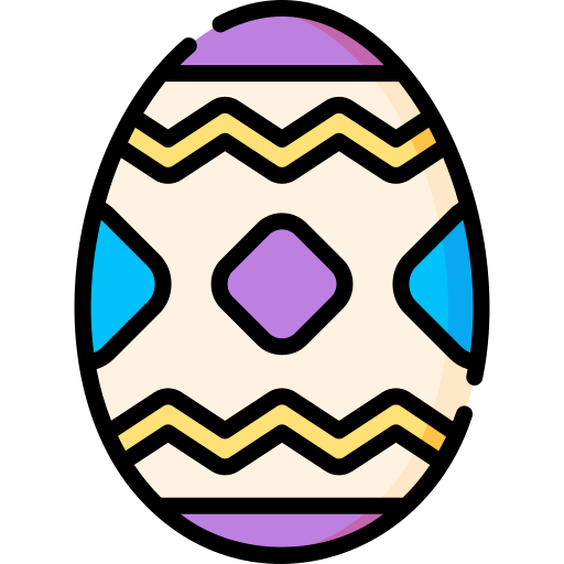 huevo de pascua icono gratis