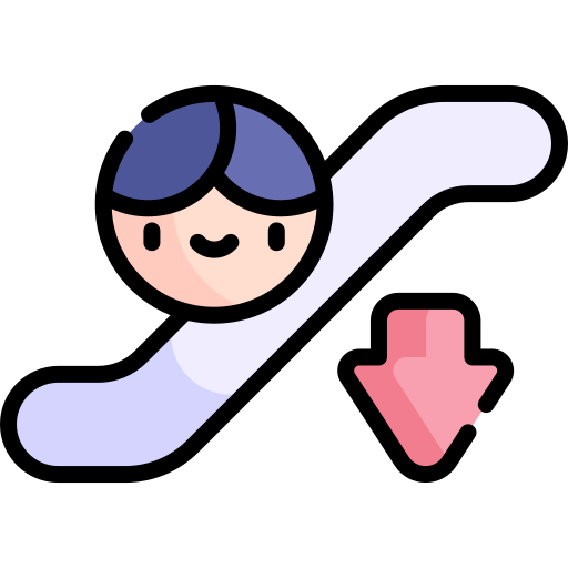 escalera mecánica icono gratis