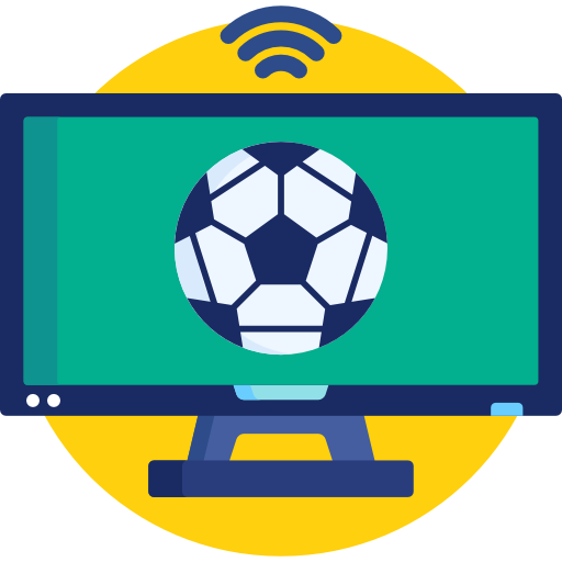 Jogo de futebol na tv - ícones de esportes grátis