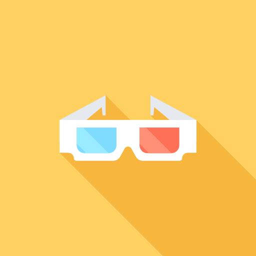 gafas 3d icono gratis