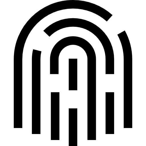 huella dactilar icono gratis