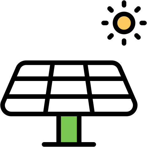 energía solar icono gratis