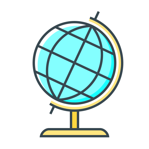 geografía icono gratis