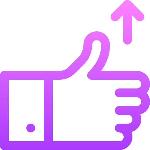pulgares hacia arriba icono gratis