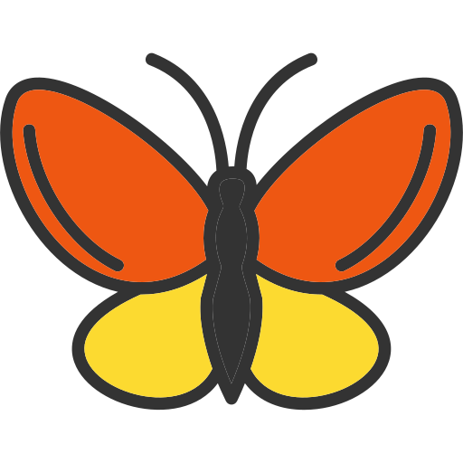 Butterfly Generic Outline Color icon