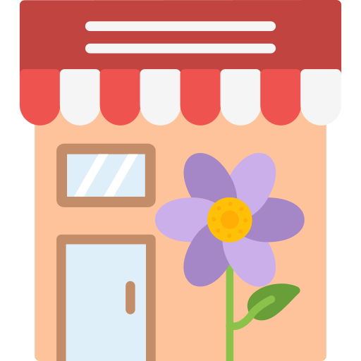 Floristería icono gratis