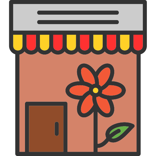 Floristería icono gratis