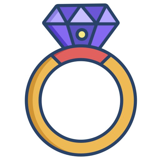 Diamond ring - Free holidays icons