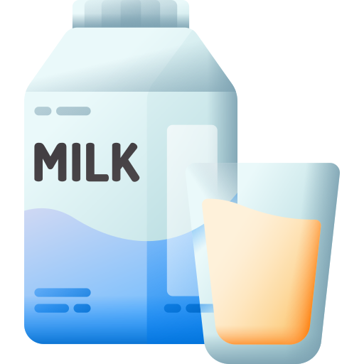 Milk 3D Color icon