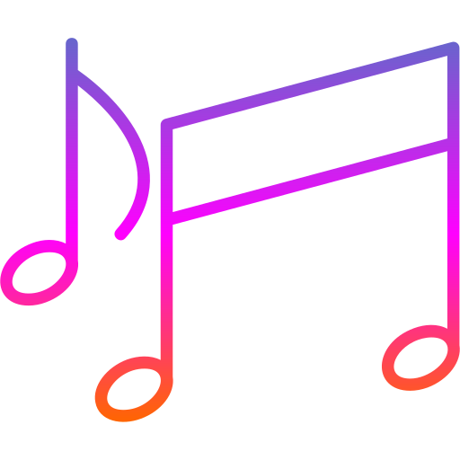 Musical notes Generic Gradient icon