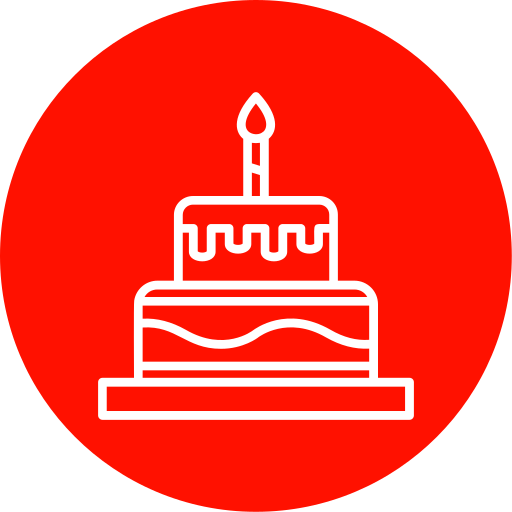 pastel de cumpleaños icono gratis