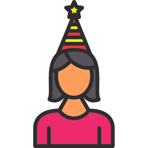 cumpleañera icono gratis