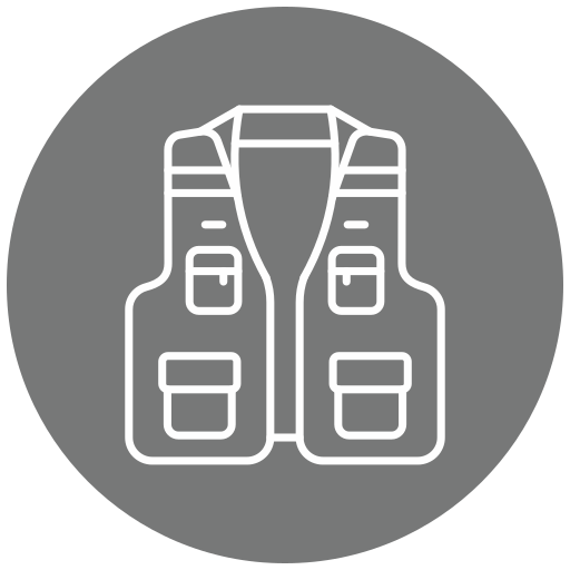 chaleco de pesca icono gratis