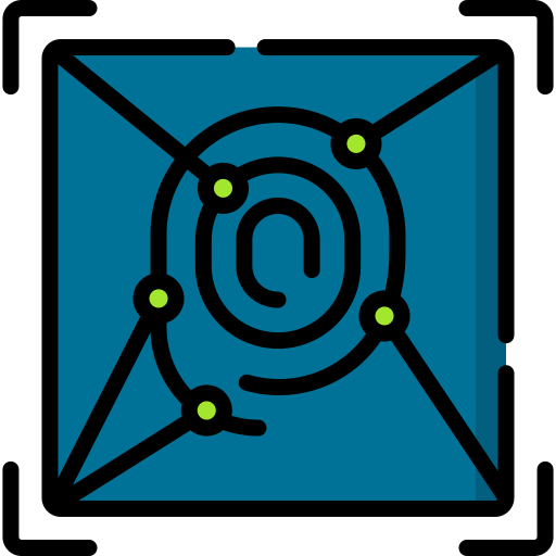 escaneo dactilar icono gratis