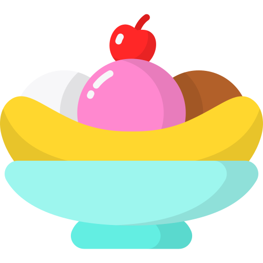 Banana split free icon