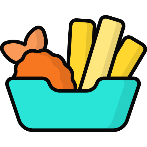 Fish and chips free icon Fish and chips free icon