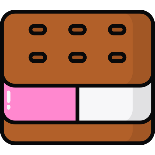 Ice cream sandwich Generic Outline Color icon