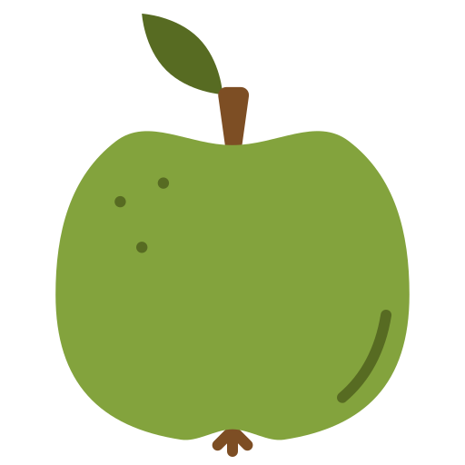 manzana verde icono gratis