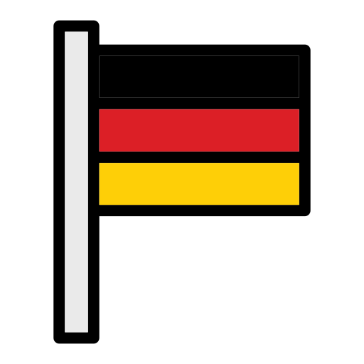 German flag Generic Outline Color icon