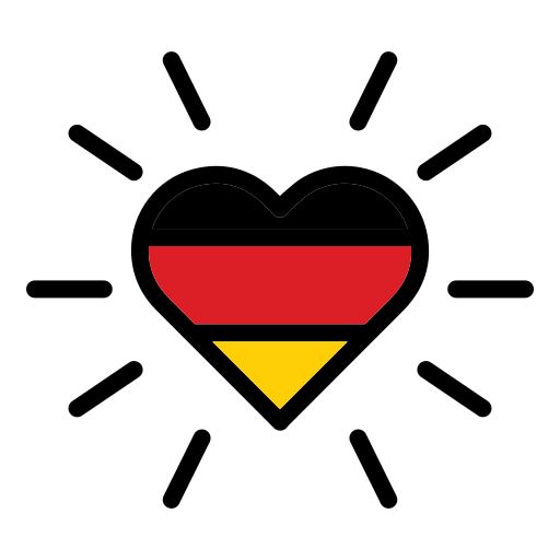 German flag Generic Outline Color icon