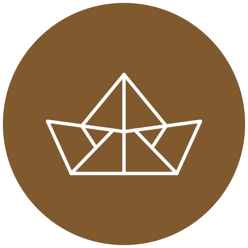 barco de papel icono gratis