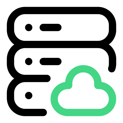 Cloud database free icon Cloud database free icon