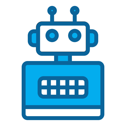 Robot Generic Blue icon