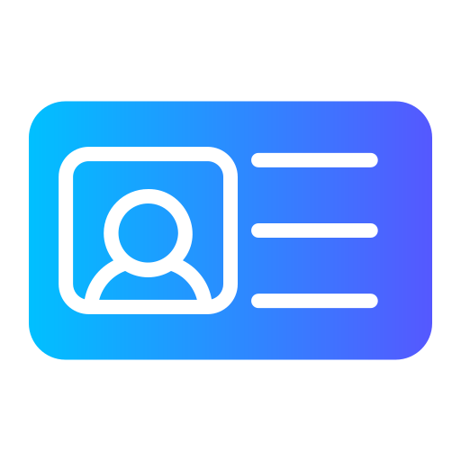 ID card Generic Flat Gradient icon