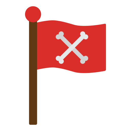 bandera pirata icono gratis