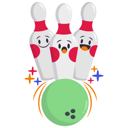 bowling gratuit sticker
