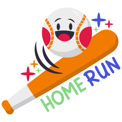 Baseball free sticker