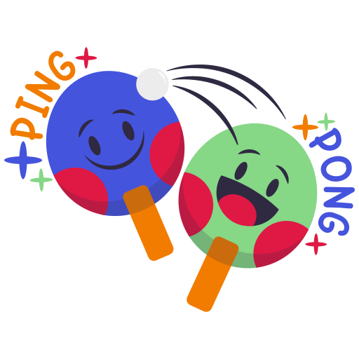 ping pong gratis sticker