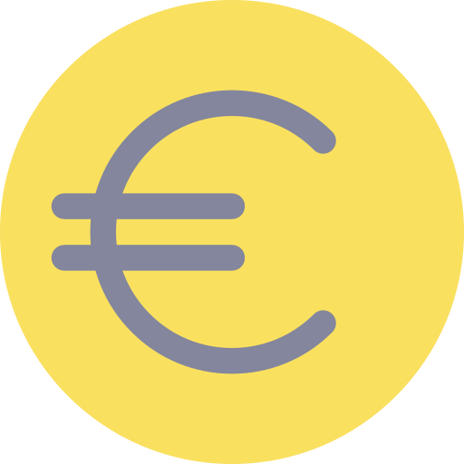 moneda euro icono gratis