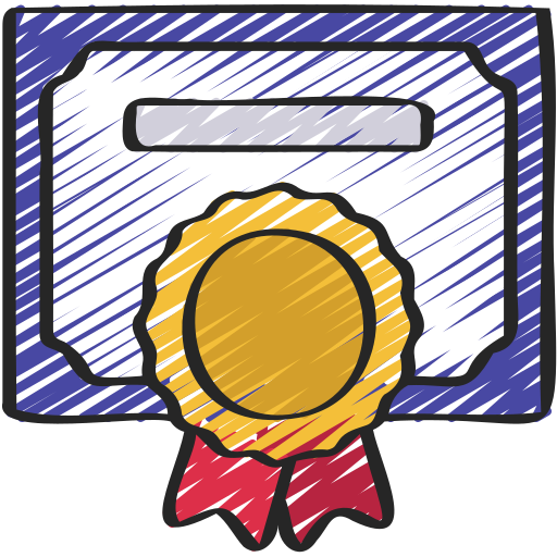 certificado icono gratis