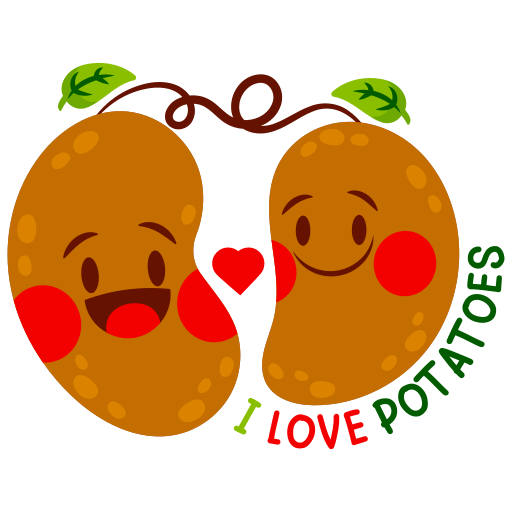 patate gratuit sticker
