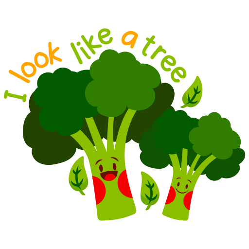 Broccoli free sticker Broccoli free sticker
