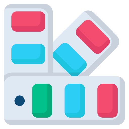 paleta de color icono gratis