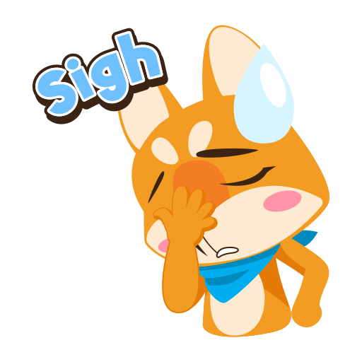 seufzer kostenlos Sticker