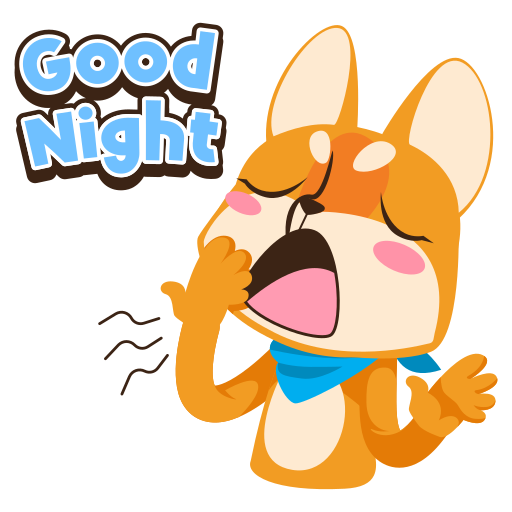Chúc ngủ ngon good night cute stickers với các thiết kế đáng yêu