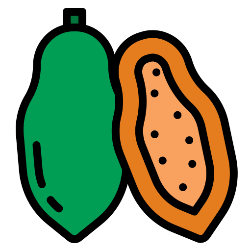 Papaya Generic Outline Color icon