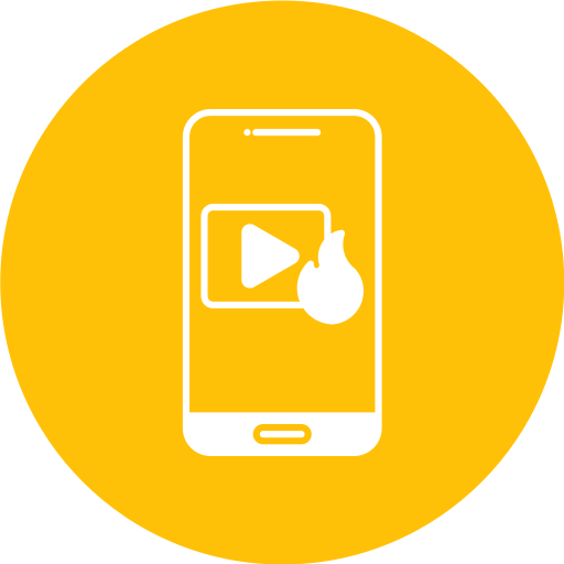 video de tendencias icono gratis