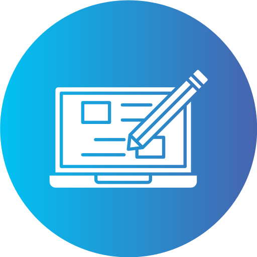 Blogging free icon