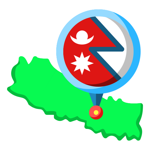 Nepal Free maps and location icons