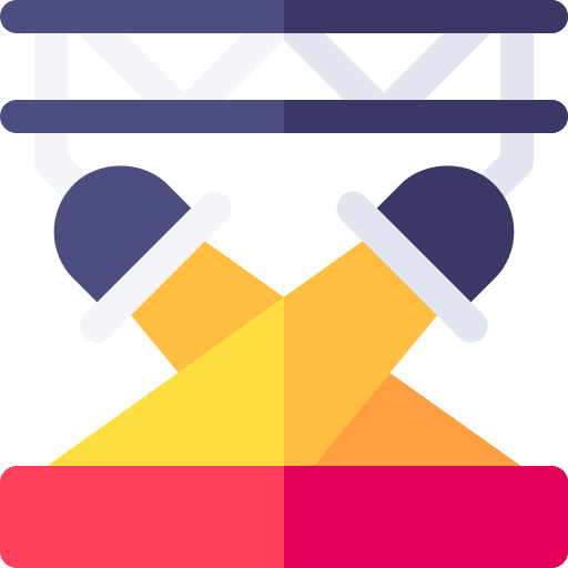 Stage lights free icon Stage lights free icon