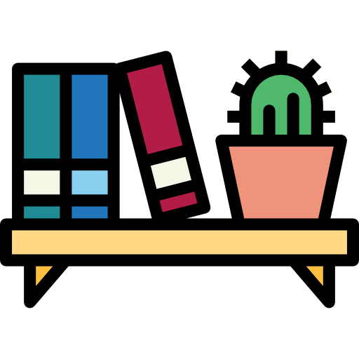 Bookshelf free icon