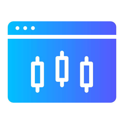 Trading Generic Flat Gradient icon